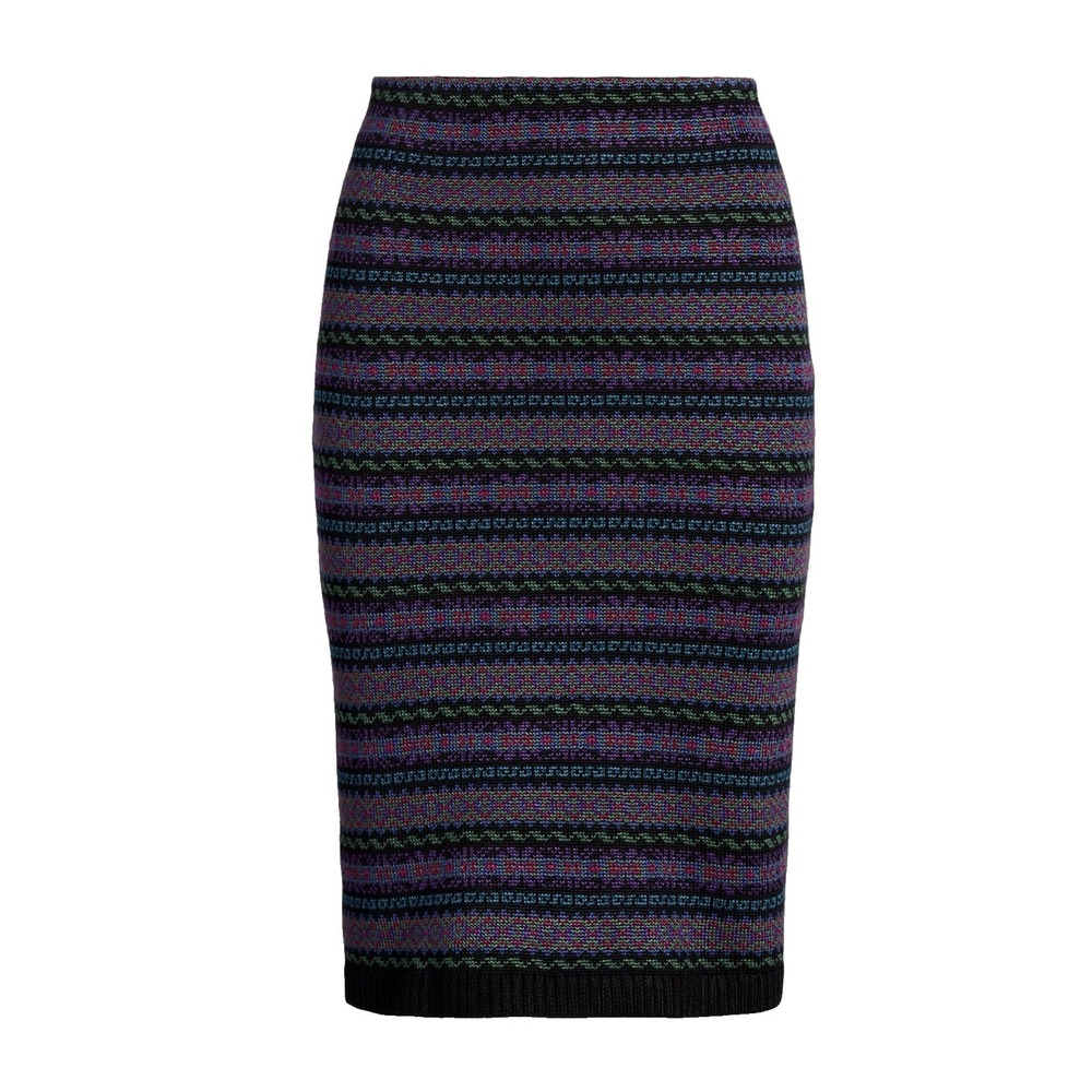 NEW Lauren Ralph Lauren Womens XXL Fair Isle‎ Cotton Blend Pencil Skirt $185
